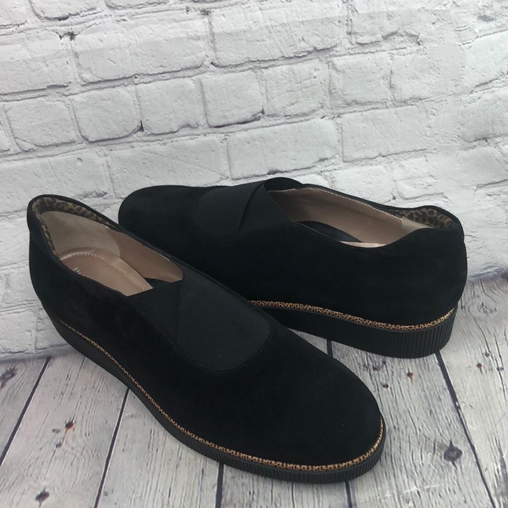 Beautifeel Amber Black Suede Slip On Shoe Loafers Platform size 42